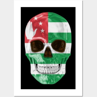 Abkhazia Flag Skull - Gift for Abkhazian With Roots From Abkhazia Posters and Art